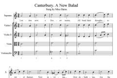 Stephen Foster's Scoring of the Canterbury Balad